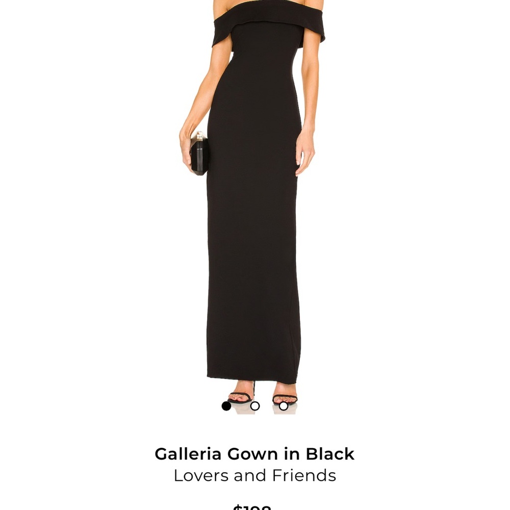 Galleria Lovers + Friends Black Strapless Dress